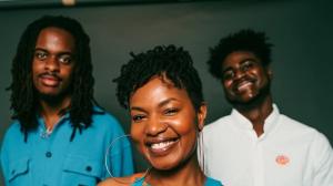 Carbon Sound hosts from left, Julian Green, Sani Brown and Andre Griffin 