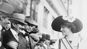 Inez Milholland campaigns for women’s right to vote. New York, 1912. Courtesy of Bain News Collection, Library of Congress