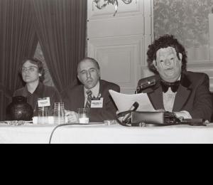 Dr. John Fryer spoke in disguise at the APA 1972 convention. Courtesy of Kay Tobin via the New York Public Library 